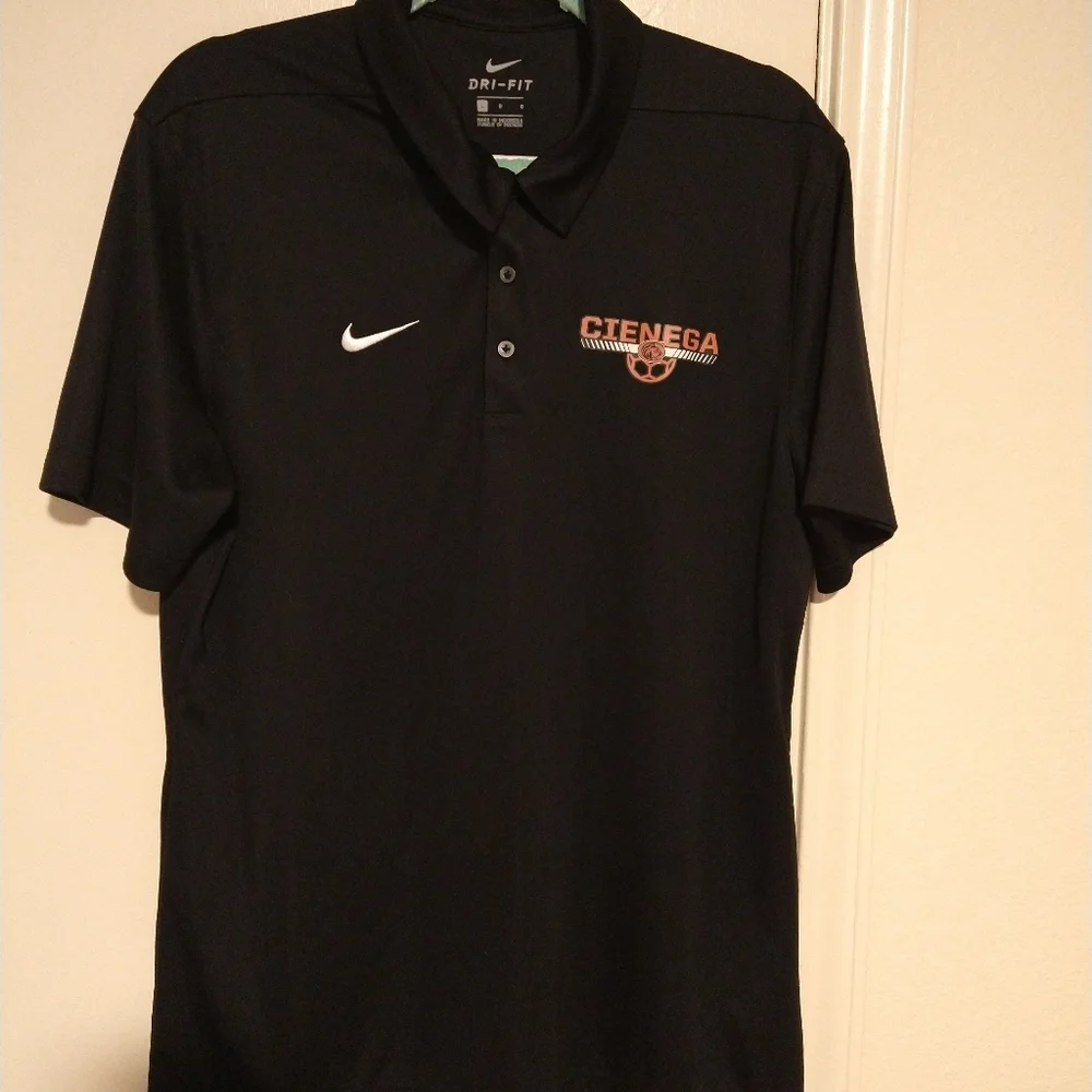 Nike Black Short Sleeve Polo Shirt Men's sz Large